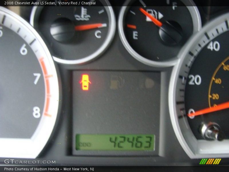 Victory Red / Charcoal 2008 Chevrolet Aveo LS Sedan