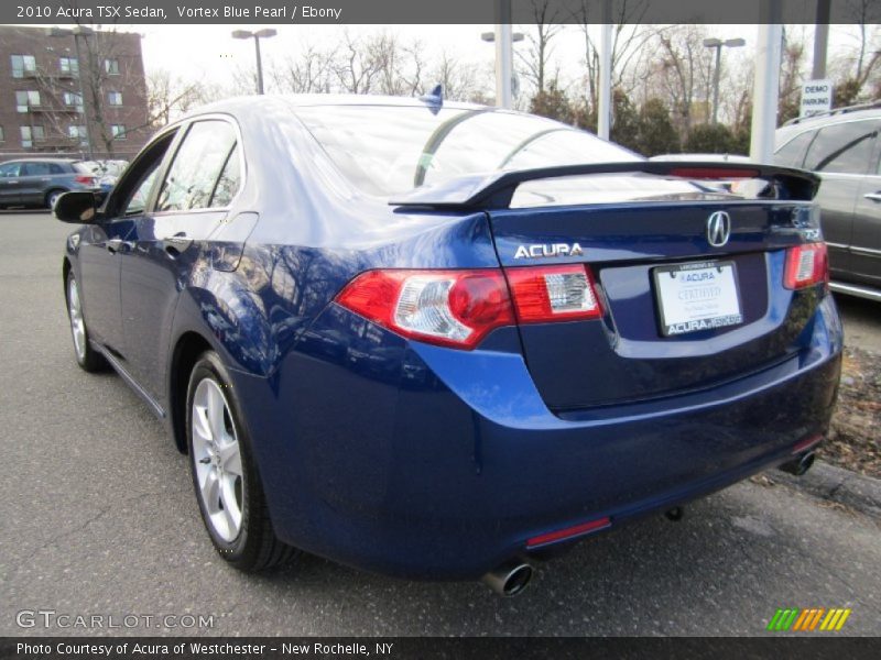 Vortex Blue Pearl / Ebony 2010 Acura TSX Sedan