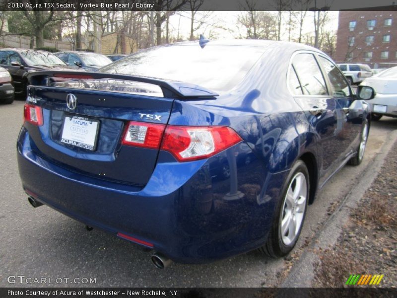 Vortex Blue Pearl / Ebony 2010 Acura TSX Sedan