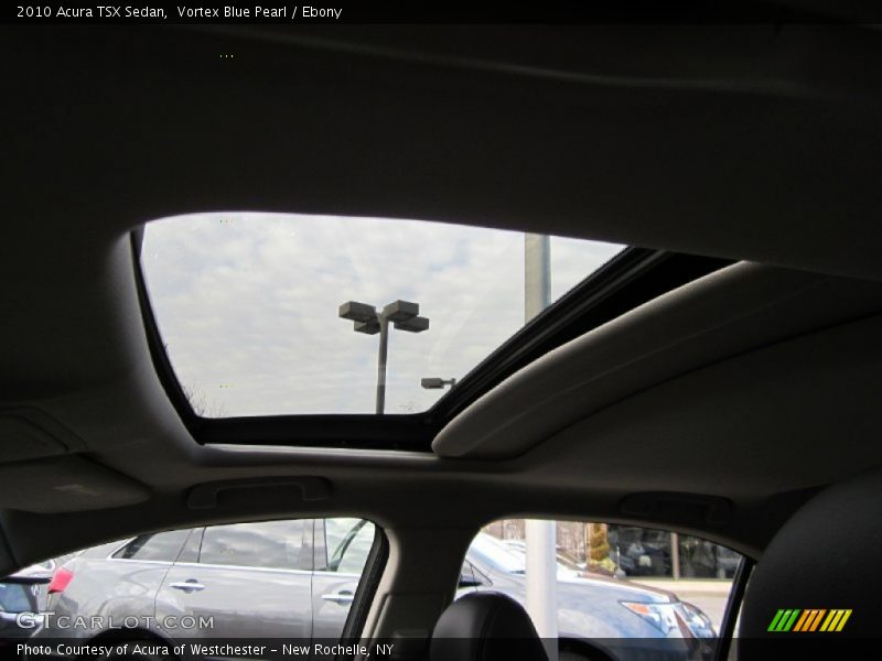 Vortex Blue Pearl / Ebony 2010 Acura TSX Sedan
