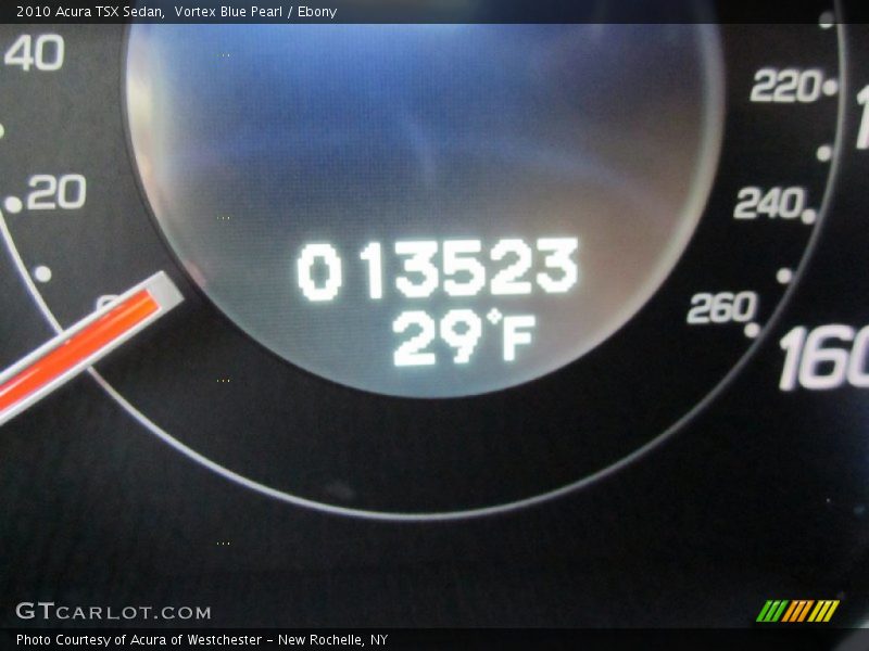 Vortex Blue Pearl / Ebony 2010 Acura TSX Sedan