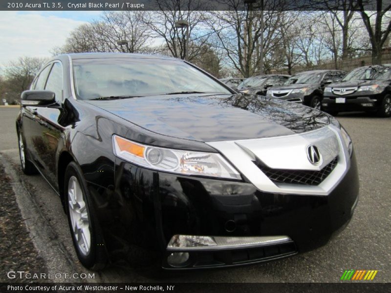 Crystal Black Pearl / Taupe 2010 Acura TL 3.5