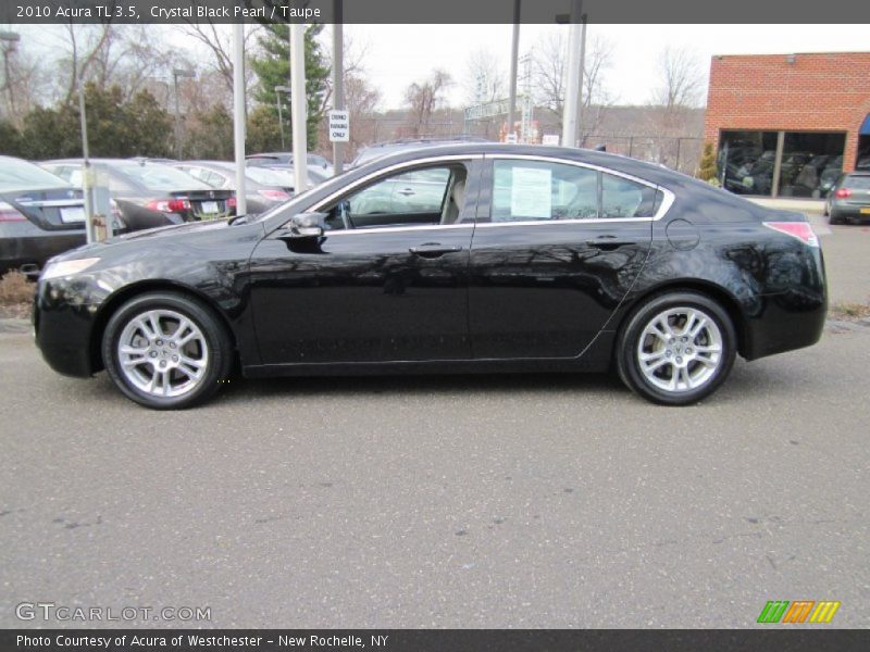 Crystal Black Pearl / Taupe 2010 Acura TL 3.5