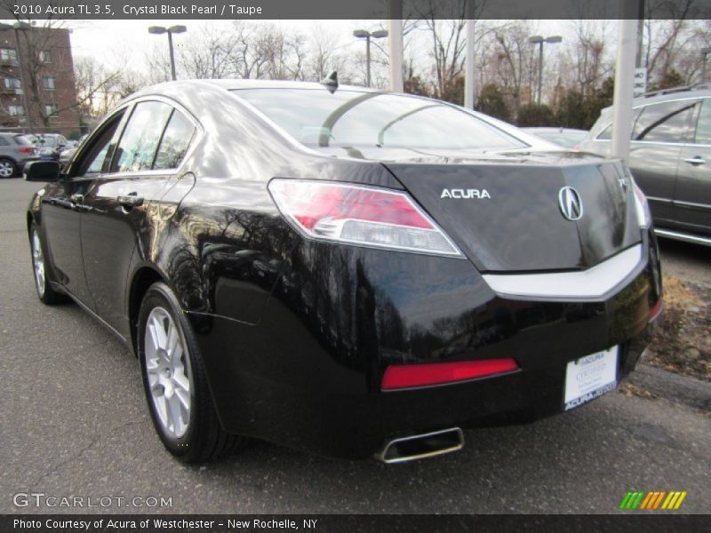 Crystal Black Pearl / Taupe 2010 Acura TL 3.5