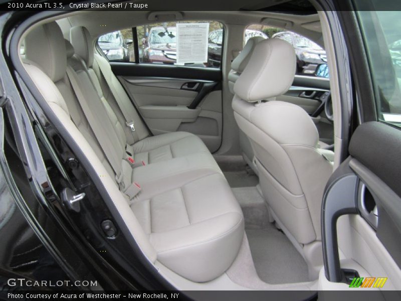 Crystal Black Pearl / Taupe 2010 Acura TL 3.5