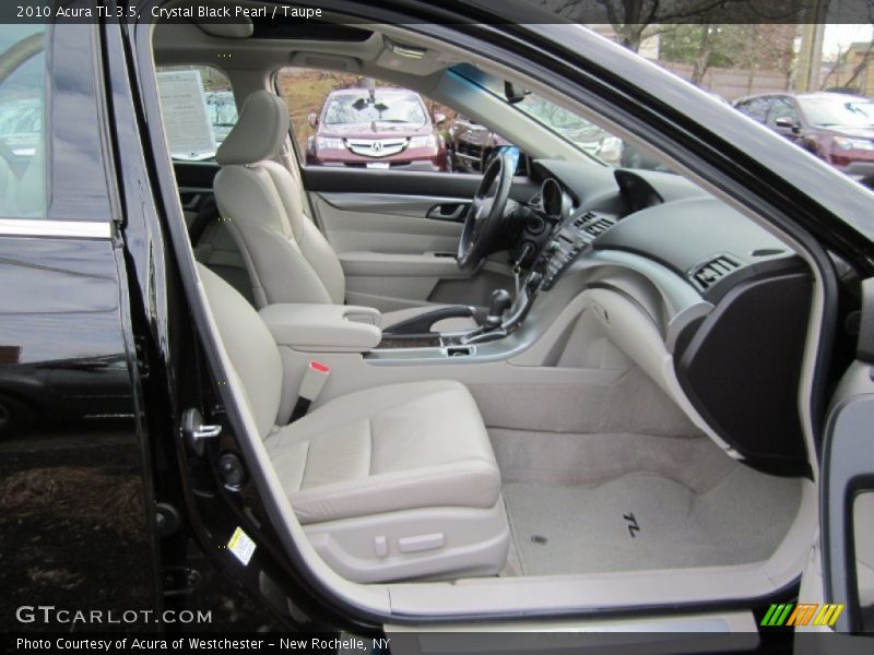 Crystal Black Pearl / Taupe 2010 Acura TL 3.5
