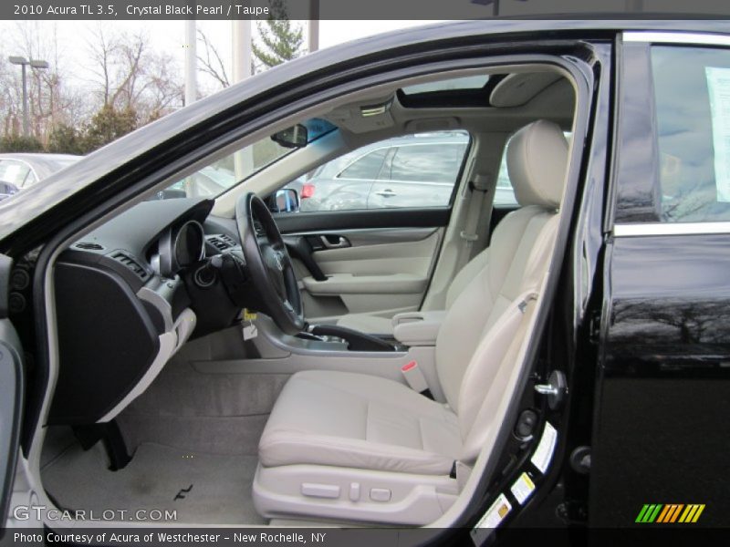 Crystal Black Pearl / Taupe 2010 Acura TL 3.5