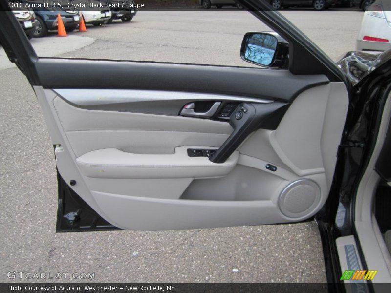 Crystal Black Pearl / Taupe 2010 Acura TL 3.5
