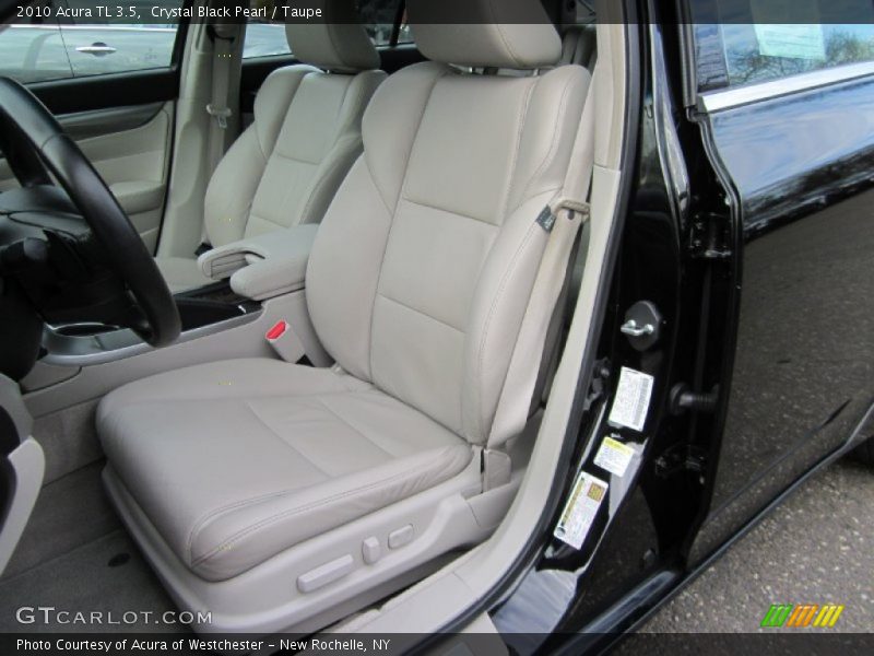 Crystal Black Pearl / Taupe 2010 Acura TL 3.5