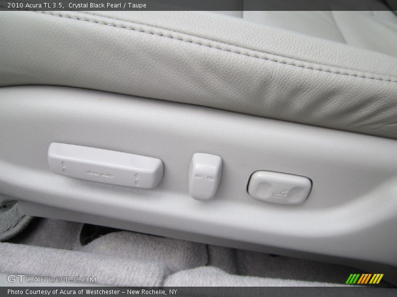 Crystal Black Pearl / Taupe 2010 Acura TL 3.5