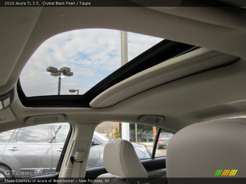 Crystal Black Pearl / Taupe 2010 Acura TL 3.5