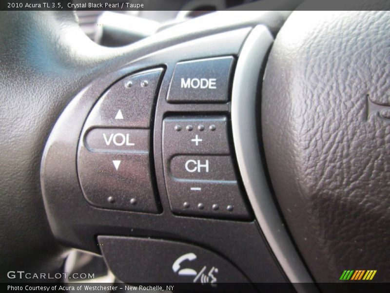 Crystal Black Pearl / Taupe 2010 Acura TL 3.5