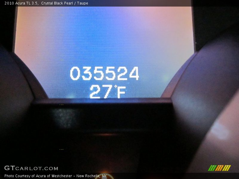 Crystal Black Pearl / Taupe 2010 Acura TL 3.5