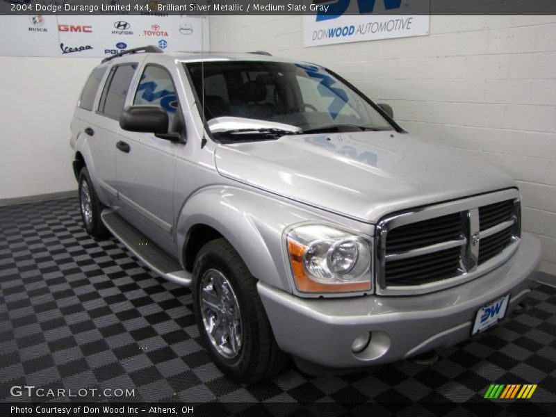 Brilliant Silver Metallic / Medium Slate Gray 2004 Dodge Durango Limited 4x4