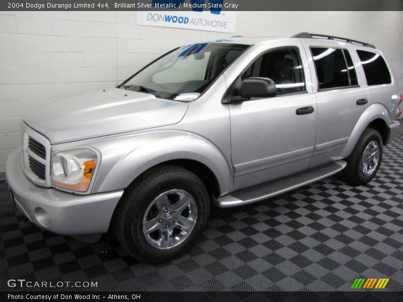 Brilliant Silver Metallic / Medium Slate Gray 2004 Dodge Durango Limited 4x4