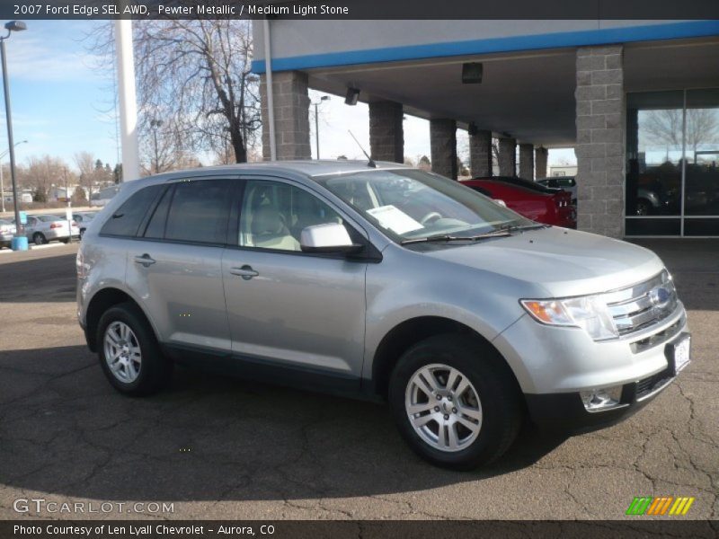 Pewter Metallic / Medium Light Stone 2007 Ford Edge SEL AWD