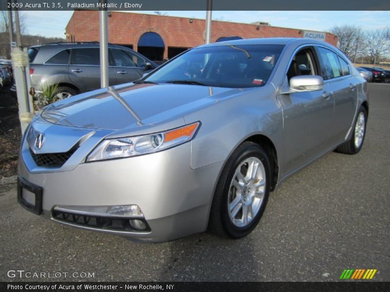Palladium Metallic / Ebony 2009 Acura TL 3.5