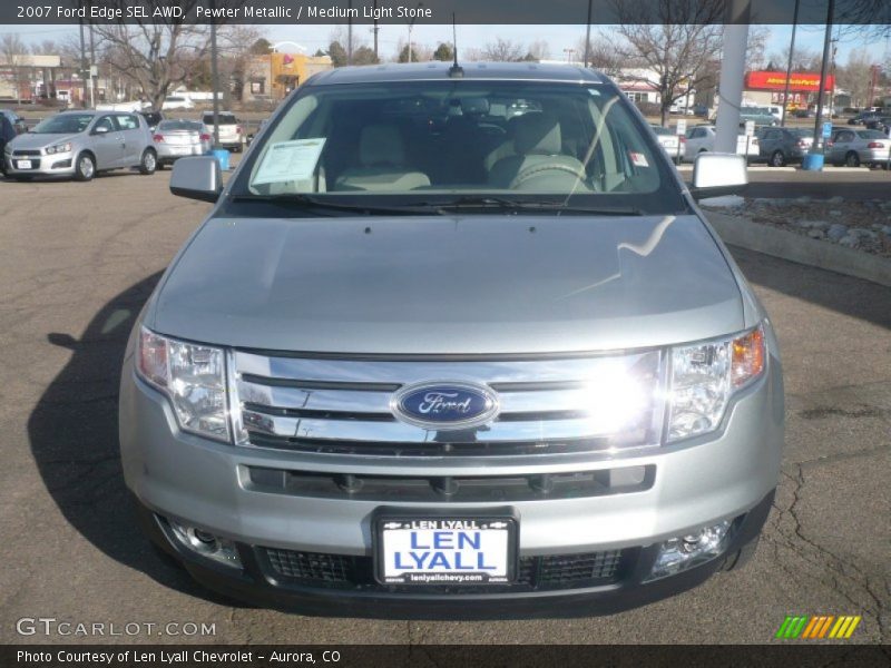 Pewter Metallic / Medium Light Stone 2007 Ford Edge SEL AWD