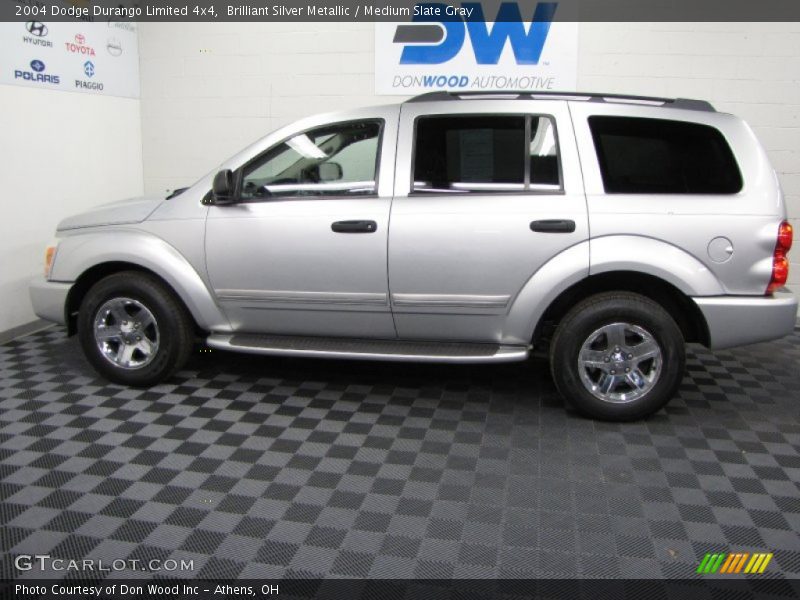 Brilliant Silver Metallic / Medium Slate Gray 2004 Dodge Durango Limited 4x4