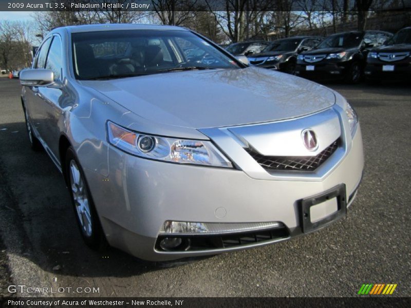 Palladium Metallic / Ebony 2009 Acura TL 3.5