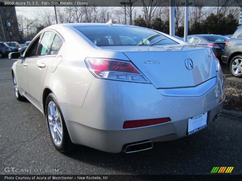 Palladium Metallic / Ebony 2009 Acura TL 3.5