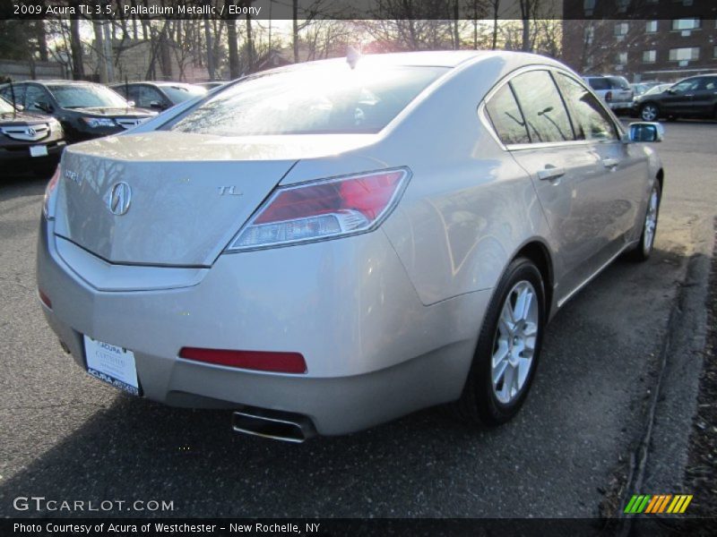 Palladium Metallic / Ebony 2009 Acura TL 3.5