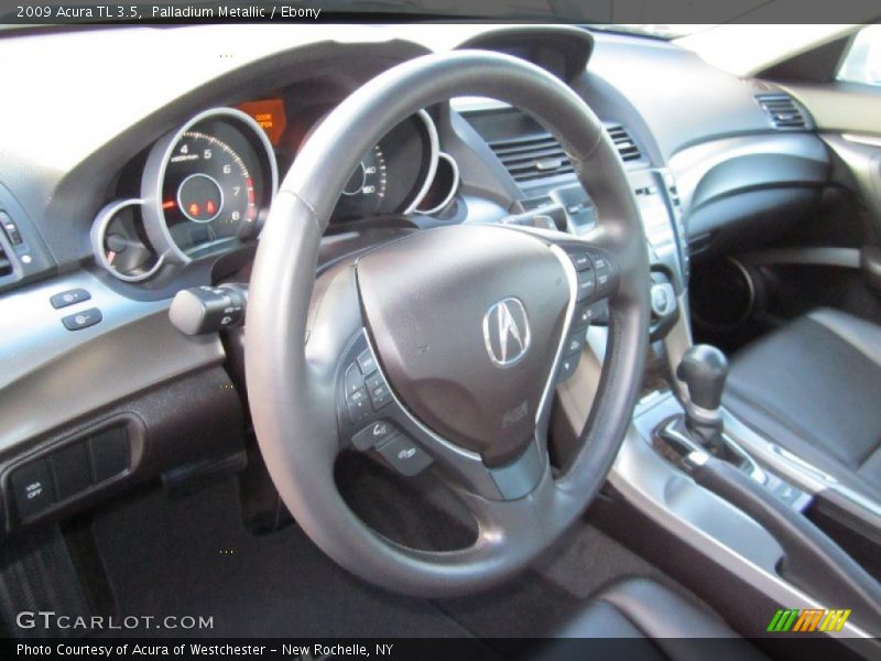 Palladium Metallic / Ebony 2009 Acura TL 3.5