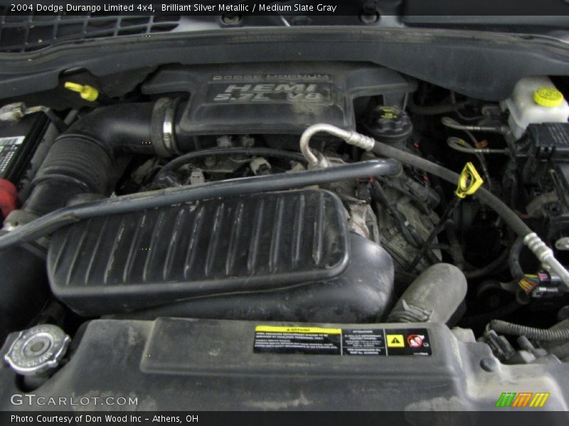 Brilliant Silver Metallic / Medium Slate Gray 2004 Dodge Durango Limited 4x4