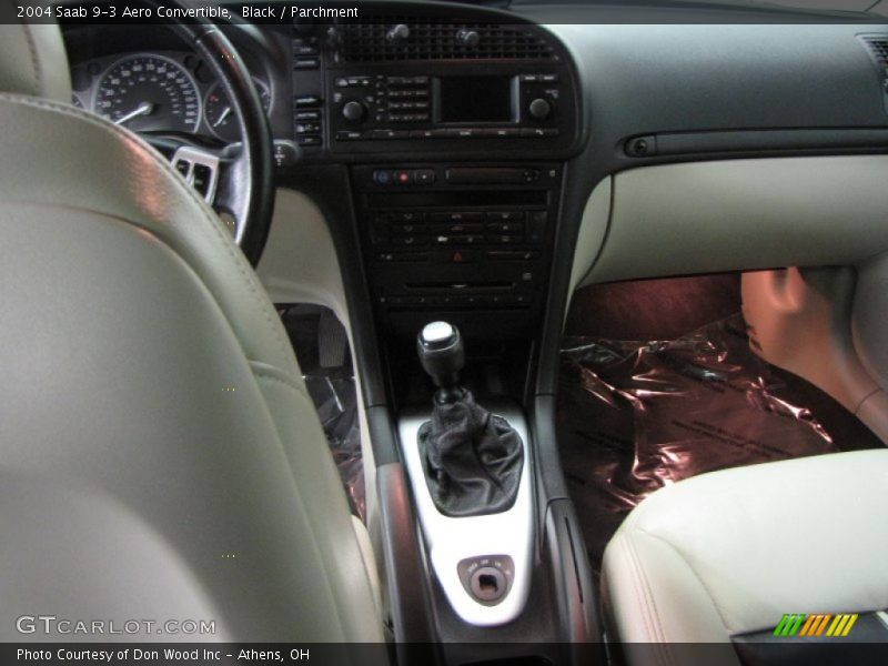 Black / Parchment 2004 Saab 9-3 Aero Convertible