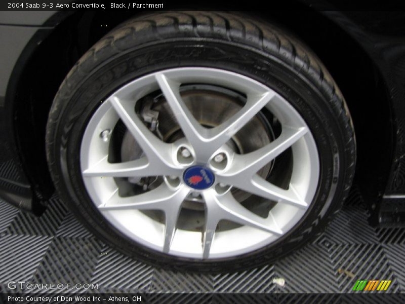 Black / Parchment 2004 Saab 9-3 Aero Convertible