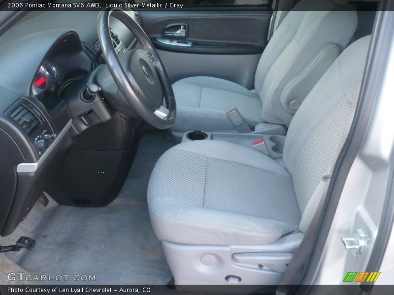 Liquid Silver Metallic / Gray 2006 Pontiac Montana SV6 AWD