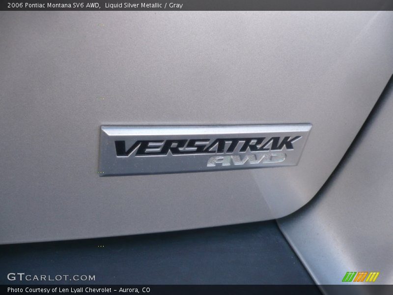 Liquid Silver Metallic / Gray 2006 Pontiac Montana SV6 AWD