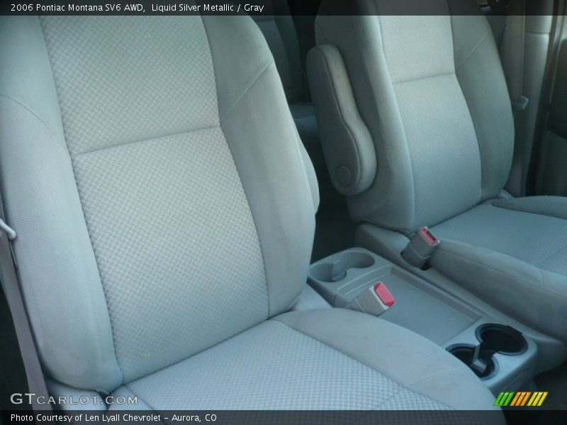 Liquid Silver Metallic / Gray 2006 Pontiac Montana SV6 AWD