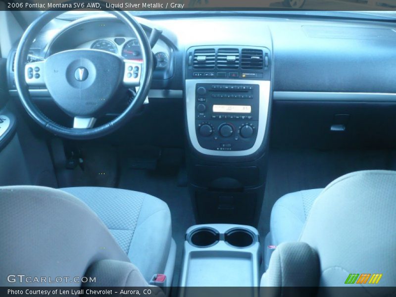 Liquid Silver Metallic / Gray 2006 Pontiac Montana SV6 AWD