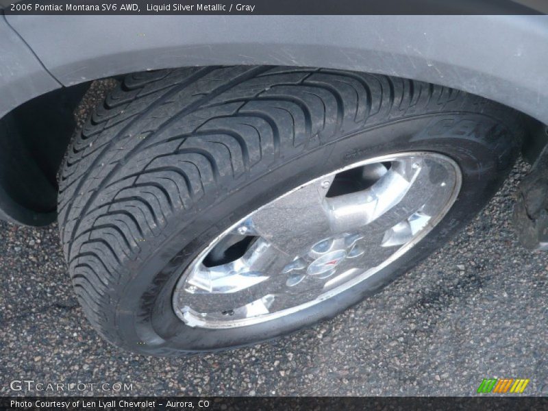 Liquid Silver Metallic / Gray 2006 Pontiac Montana SV6 AWD
