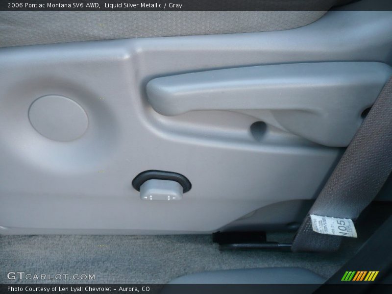 Liquid Silver Metallic / Gray 2006 Pontiac Montana SV6 AWD