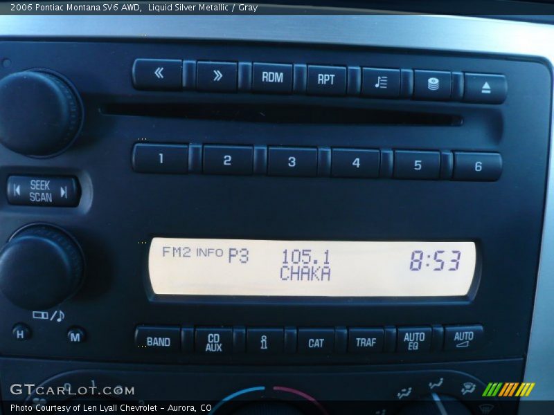 Liquid Silver Metallic / Gray 2006 Pontiac Montana SV6 AWD