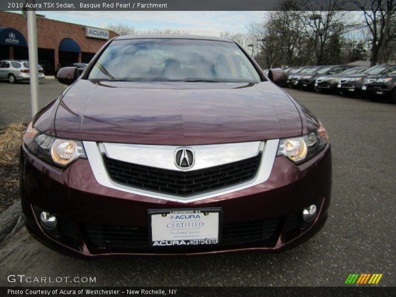Basque Red Pearl / Parchment 2010 Acura TSX Sedan