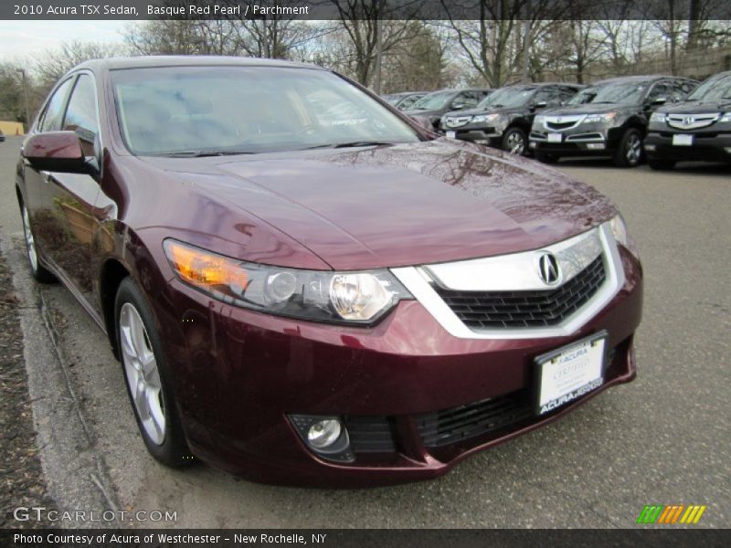 Basque Red Pearl / Parchment 2010 Acura TSX Sedan
