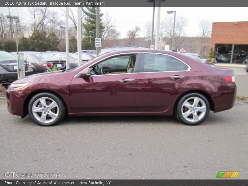 Basque Red Pearl / Parchment 2010 Acura TSX Sedan