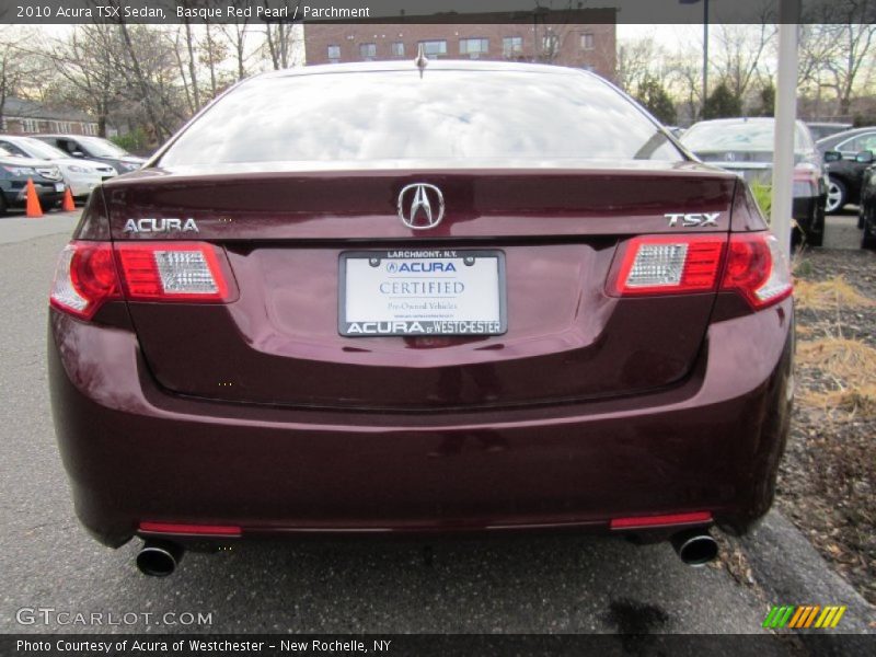 Basque Red Pearl / Parchment 2010 Acura TSX Sedan