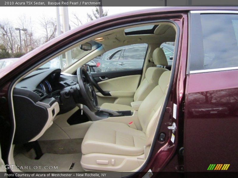 Basque Red Pearl / Parchment 2010 Acura TSX Sedan