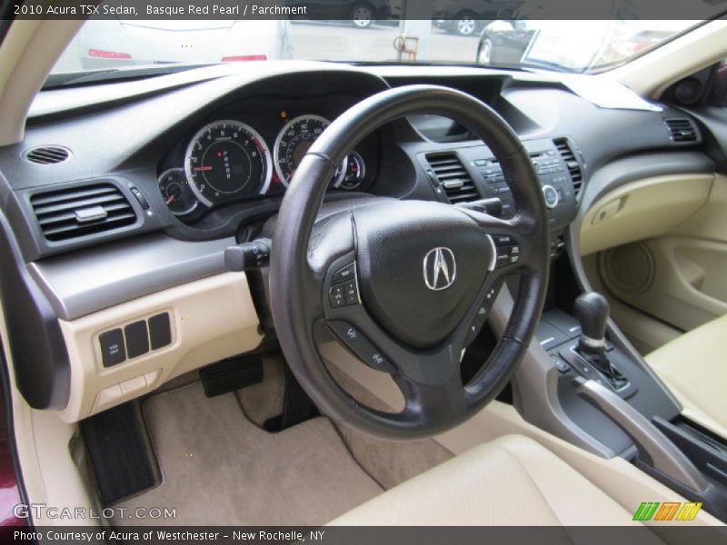 Basque Red Pearl / Parchment 2010 Acura TSX Sedan