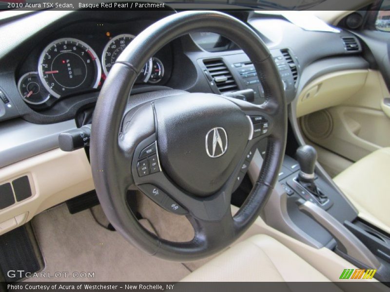 Basque Red Pearl / Parchment 2010 Acura TSX Sedan