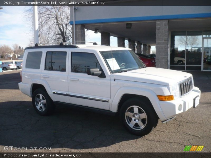 Stone White / Dark Slate Gray 2010 Jeep Commander Sport 4x4