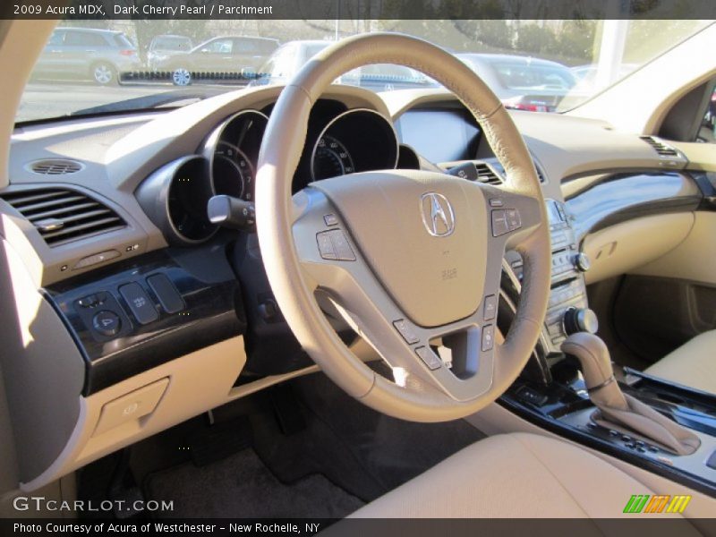 Dark Cherry Pearl / Parchment 2009 Acura MDX