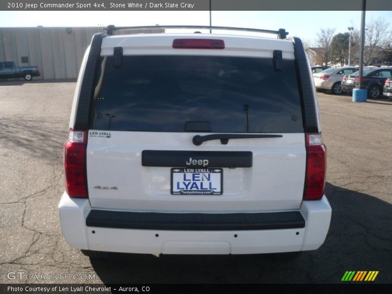 Stone White / Dark Slate Gray 2010 Jeep Commander Sport 4x4