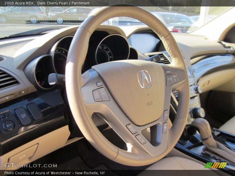 Dark Cherry Pearl / Parchment 2009 Acura MDX