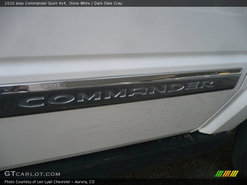 Stone White / Dark Slate Gray 2010 Jeep Commander Sport 4x4