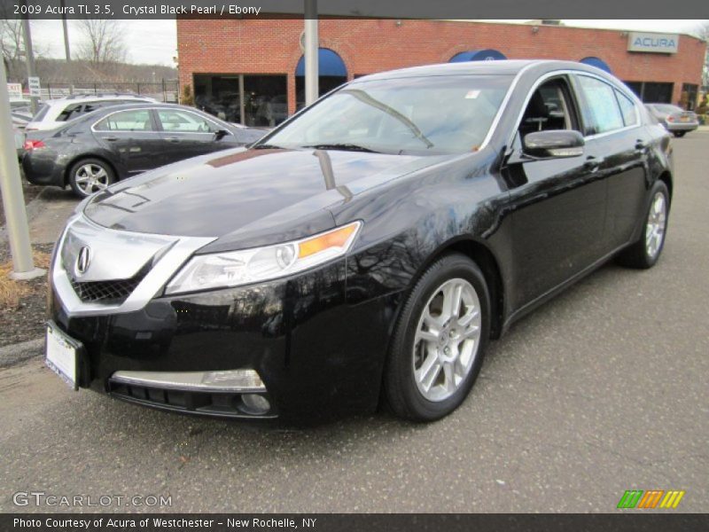 Crystal Black Pearl / Ebony 2009 Acura TL 3.5